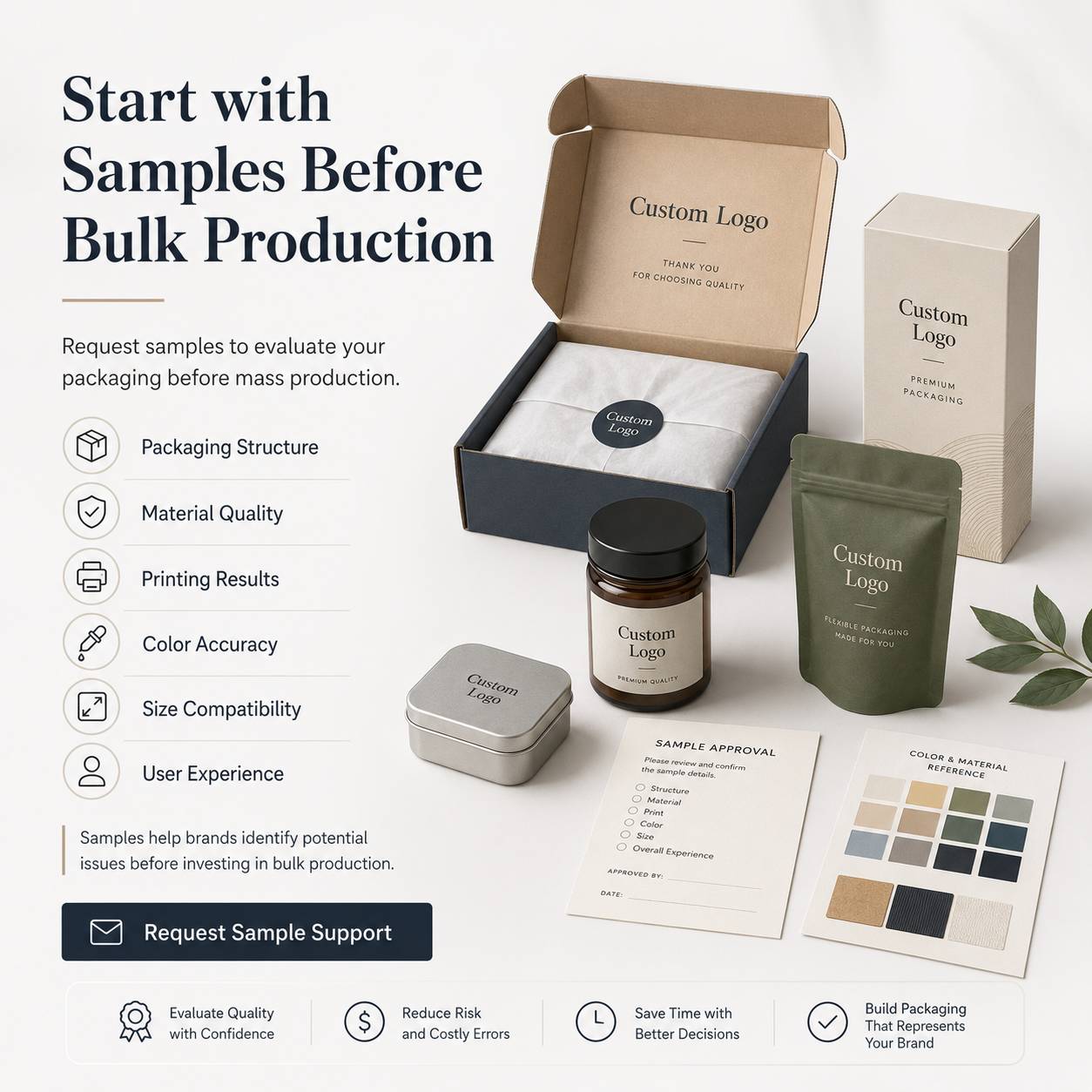 low MOQ custom packaging